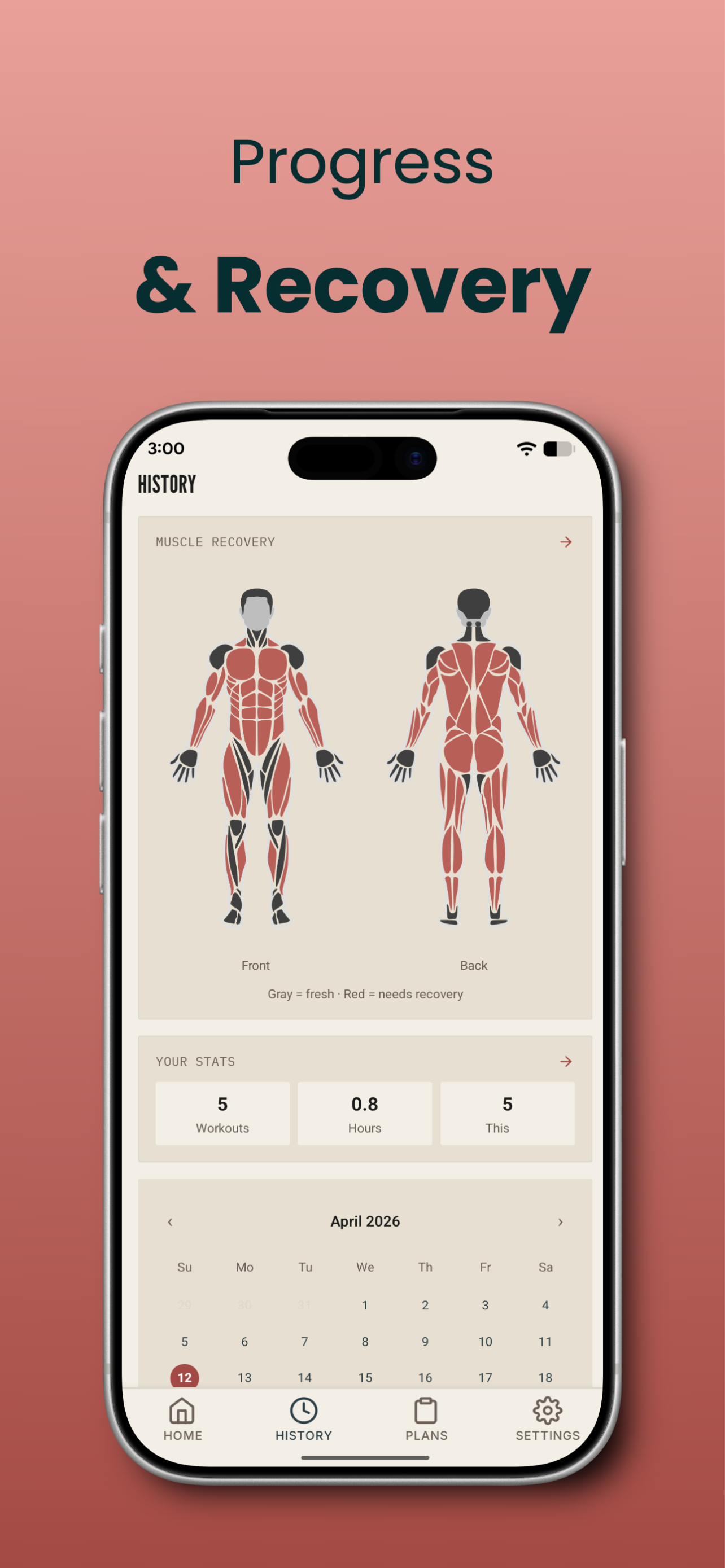 Kiron — Progress and muscle recovery tracking
